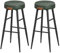 VASAGLE EKHO Colección - Juego de 2 Taburetes de Bar, Taburetes de Cocina, Taburetes de Desayuno, Cuero Sintético con Costuras, 76,2 cm de Alto, Silla Comedor, Fácil Montaje, Verde Bosque LBC090C01