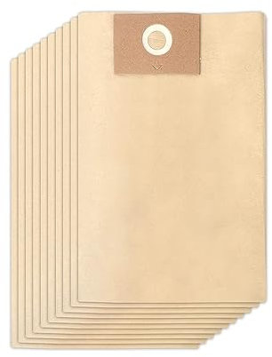 Bolsa de filtro desechable. Compatible con aspiradoras en seco/mojado Stanley de 4 a 5 galones, pieza n.º 25-1230, paquete de 10.