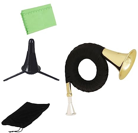 Abaodam 1stk Jagdhorn B-dur Waldhorn Erstklassiges Musikinstrument Praktisches Musikinstrument Geburtstagsgeschenk Messing Kind Blasinstrument