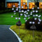 Lampade Solari per Giardino, 2 Pezzi, 16 LED, a Forma di Fiori di Ciliegio, per Esterni, Resistenti alle Intemperie, per Terrazza, Patio, Balcone