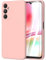 Little Boutik Coque pour Samsung Galaxy A05S 4G Silicone Rose + Verre Trempe