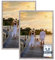 CABBEL Lot de 2 cadre photo 50x70 Cadre en bois MDF avec verre acrylique incassable en Gris (Béton)