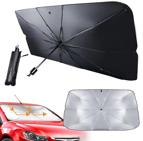 YUZHEDM Car Windshield Sun Shade Umbrella Car Windshield Sunshade Umbrella