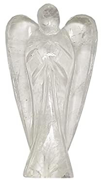 VedikNectar® Taschenengel Minifigur Heilstein Edelsteine Engel handgeschnitzter Glücksbringer Engel Kristallornament Heilkristalle Schutzengel Tischdekor Gegengeschenke