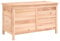 vidaXL Gartentruhe, Kissenbox mit Stauraum Holzrahmen, Auflagenbox für Garten Terrasse, Gartenbox Holztruhe Aufbewahrungsbox, Massivholz Tanne