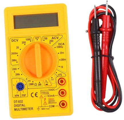 Angoily digitales Testtool Ohmmeter tester Durchgangsprüfer Strommessgerät digital multimeter digitalmultimeter voltmeter multifunktionswerkzeug elektronisches Messgerät Digital-Multimeter