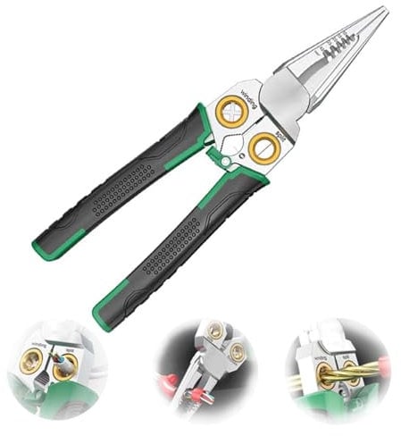 FJZFXKZL Super Easy Multi-function Wire Stripping Pliers,Multi-Function Wire Stripping Pliers, Wire Strips With Electrical Measurement Function,Professional Wire Stripping Tool
