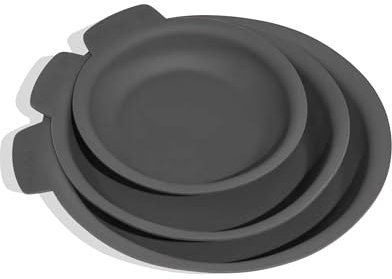 Made In Cookware - 3 Piece Set (Includes 8,10,12) Frying Pan Protectors - Graphite - Molded Silicone - Dishwasher Safe