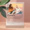 LAUBLUST Design Glas Bild mit Foto Acrylglas, 3 Holzsockel - Personalisiertes Geschenk mit Bild: Definition wie im Duden - Freundin | 15x20cm - Geschenke für Bestie zu Weihnachten, Geburtstag, Neujahr