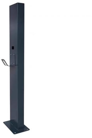 Ladesäule für Elektrofahrzeuge Im Außenbereich, Universelle Wandhalterung für Ladegeräte, Ladesäule für Elektrofahrzeuge, Bodenmontage (schwarz)