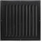 Eawfgtuw Griglia di ventilazione quadrata in lega di alluminio, 30 x 30 cm, con rivestimento in resina epossidica, per parete, soffitto, interni ed esterni, facile da installare, elegante, colore nero