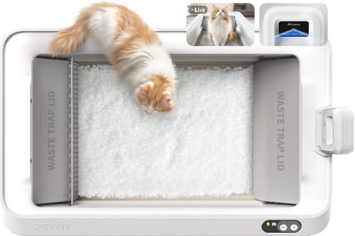 PETKIT Purobot Crystal Duo Self Cleaning Cat Litter Tray with AI Camera, Urinary Health App Monitor, Dual Odour Control, Safety Sensors, Automatic Robot Litter Box with 2-Way Raking for Multiple Cats