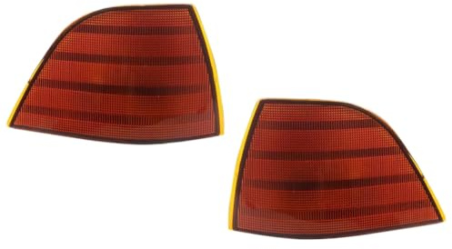 PwhhTVgoA 2X vordere Blinker- und Ecklichtbaugruppe, kompatibel mit 1992–1999 E36 3er-Coupé, einschließlich 318i, 318is, 325i, 325is, 328i, 328is, M3, 323i, 323is(Amber Lens)