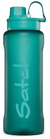 Satch XL Trinkflasche Petrol - Türkis | Auslaufsicher, spülmaschinengeeignet und widerstandsfähig mit 1000 ml Volumen für den täglichen Gebrauch