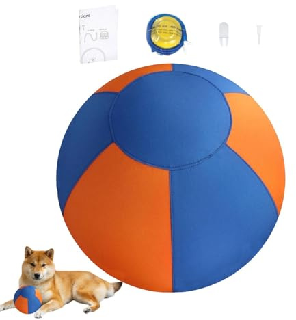 Hundvallboll interaktiv lugnande boll | 20,5x13x13 cm Hästboll För utomhuslek, motverkar stress, spänning, tristess, stimulans och berikning