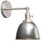 Phansthy Wandleuchten Retro Wandlampe aus Metall Deckenhalbkreis mit Schalter Verstellbar Wandspot E27 Moderne Wandleuchte Innen für Schlafzimmer Flur Eingang Wohnzimmer Küche(Klarlack)
