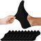 FALARY Sneaker Socken Damen Füßlinge Damen Herren Footies Unsichtbare Kurze 10 Paar Sneaker Socken Großes Silikonpad Verhindert Verrutschen_Schwarz_35-38