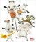 Wandtattoo Kinderzimmer Mia and Me - Musikalische Pans, Größe: 88cm x 75cm