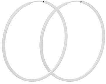 Pernille Corydon Creolen Silber 925 Orbit - Damen-Ohrringe Ø 50 mm - E053s