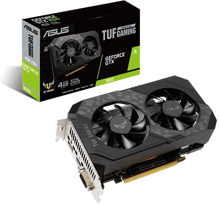 Asus TUF Gaming GeForce GTX 1650 4 GB GDDR6, Scheda Video Gaming, Dissipatore Biventola per Gaming HD, Tecnologia AutoExtreme e chip Turing