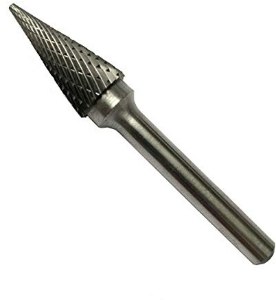 Weischer® Frässtift Spitzkegel lang Ø 6 mm I Rotationsfräser Wolframcarbid Hartmetallfräser Fräskopf I 6 mm Schaft