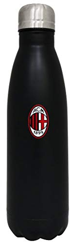Giemme Bouteille isotherme Milan officielle | Thermos en acier | Double paroi isolante | capacité 500 ml | THEMIAL500 ml.NE9005