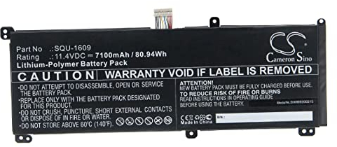 vhbw Akku kompatibel mit Schenker XMG Core 15, 15 GK5CP6V Notebook (7100mAh, 11,4V, Li-Polymer)