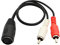 CERRXIAN Câble audio DIN 5 broches vers RCA, 5 broches DIN femelle vers 2 RCA mâles