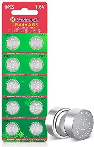 LR44 AG13 357 303 SR44 Battery 1.5V Button Coin Cell Batteries 10 packs 【3 Anni di Garanzia 】