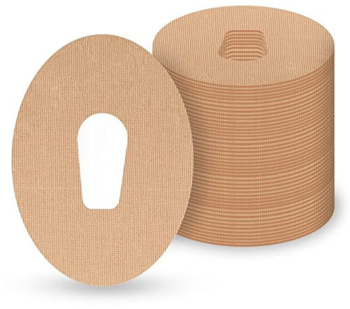 MEDMAX Sensor-Tape für Dexcom G6, (25 Stück) Wasserdicht Patches Pflaster für CGM Sensor Dexcom G6, Atmungsaktiv Hautfreundlich Latexfrei Selbstklebende Schutz-Patches, (Beige)