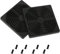 GELRHONR Filtro de polvo para ventilador de chasis de PC de 90 x 90 mm, ventilador de enfriamiento de PC, 92 mm, protector de ventilador a prueba de polvo, rejilla con tornillos, negro (9 cm)