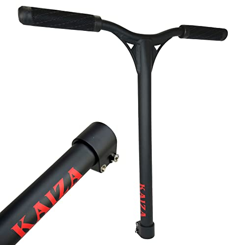 Scooters Longway Kaiza Alu Stunt-Scooter IHC Bar schwarz + Griffe Klemme mit Titan Schrauben, 56cm Hoch x 55cm Breit