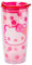 Silver Buffalo Sanrio Hello Kitty Strawberry - Vaso de viaje de doble pared con tapa de cierre deslizante, 20 onzas