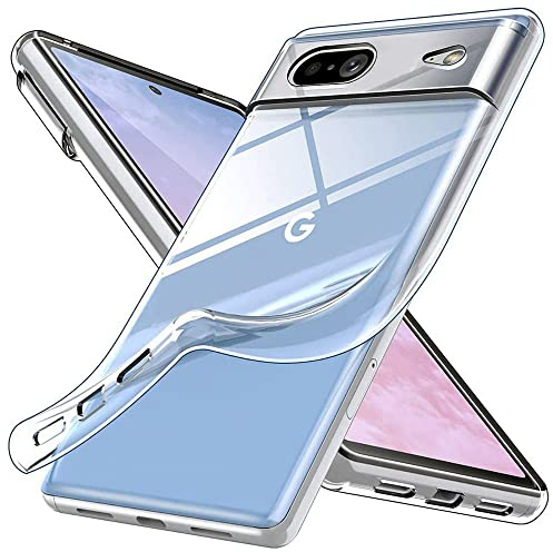 Oprimio Crystal Clear Case for Google Pixel 7 [Silicone Case] [100% Transparent] [German Material] [Ultra Thin] Clear Mobile Phone Case