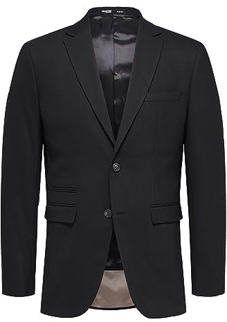 SELETED HOMME Men's SLHSLIM-Neil BLZ B NOOS Sakko, Black, 106