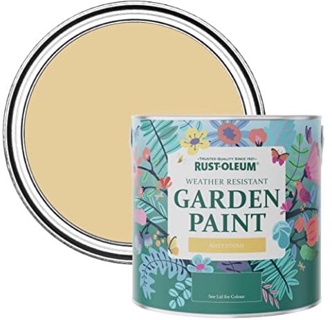 Rust-Oleum Yellow Mould-Resistant Garden Paint In Matt Finish - Sandstorm 2.5L