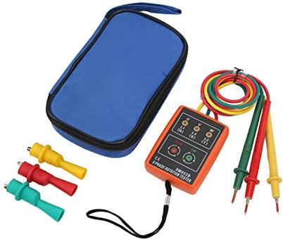 SM852B Misuratore Rilevatore di Indicatore di Rotazione del Tester di Presenza di Sequenza di 3 Fasi per Test di elettricità CA 60~600 V