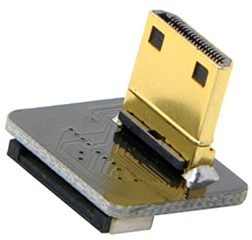 CY CYFPVHDMI Mini HDMI Type C Connecteur mâle coudé à 90 degrés pour photographie aérienne FPV HDTV Multicopter