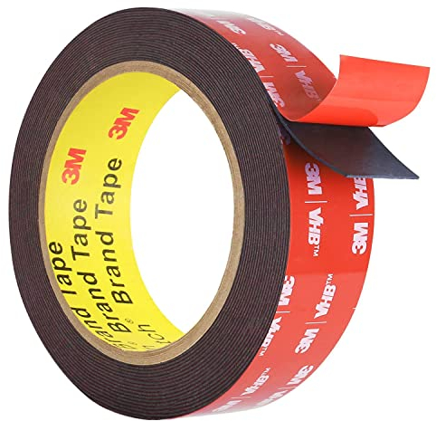 Nastro Biadesivo Extra Forte Nastro di montaggio, Resistenza All'acqua e Alle Alte Temperature, per Auto, DIY, Casa e Ufficio
