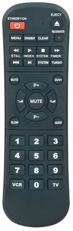 VINABTY Ersatz Fernbedienung Kompatibel mit Philips Stereo Video Recorder VR630 VR730