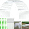 MUXHEL 168PCS Garden Hoops for Netting, Flexible Greenhouse Hoops for Raised Beds, Garden Cloche Hoops for Garden Fabric, Netting Raised Bed, Garden Tunnel Tyres