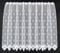 Gardinen Kranzusch Scheibengardine Quadrate 90x126,5 cm H/B weiß Bistrogardine Vorhang Küche 1er Pack