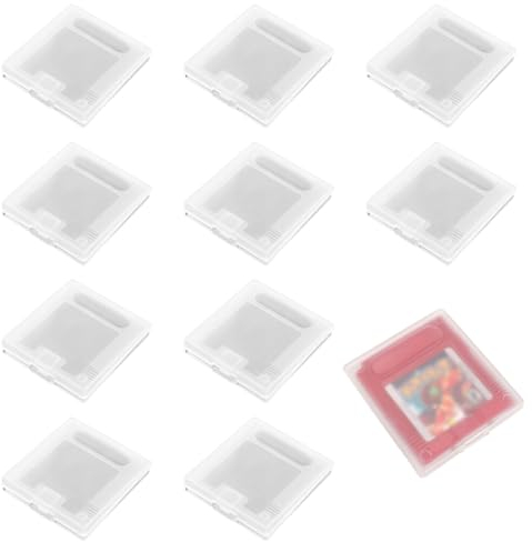 ZXUPOI 10 Pcs Hüllen Für Gameboy Klarsichthüllen-Schutzhüllen Schutz Spiel Patrone Hülle Staub Schutzhülle Game Cartridge Schutzhülle Spielkartenetui Kartenboxen Für Gameboy Color GB GBC GBP