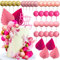 JeVenis Pink Balls Tortendeko Rosa Cake Kuchen Dekoration Disco Party Kindergeburtstag Disco Kuchen