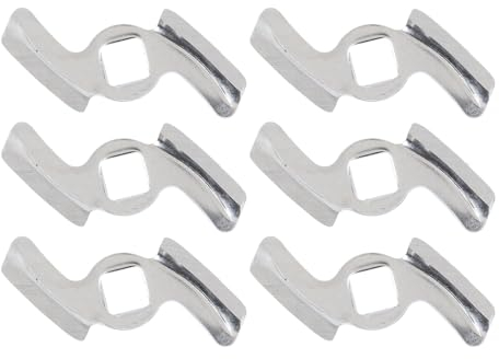 6PCS Meat Grinder Knife Blades, Kitchen Stainless Steel Food Grinding Blades Size 5 Meat Grinder Attachment Food Chopper Machine Replacement Spare Parts