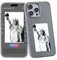 CoverKingz Hülle kompatibel mit Apple iPhone 15 Schutzhülle - Handyhülle Case mit NFC Display E-Ink Silikon Hybrid Cover Bumper Showcase DIY Displaybilder Schwarz