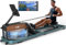 VOWVIT Rudergerät für Zuhause Foldbar mit Bluetooth & echtem Wasserwiderstand Bis 160kg Tragfähigkeit LCD Monitor,Verstellbarer Tablethalter, Edelstahlrahmen platzsparend