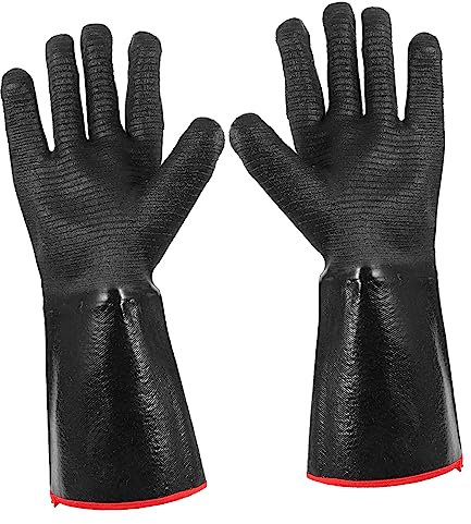 Gadpiparty Hitzefeste Kochhandschuhe Wasserdichte Grillhandschuhe Zum Suppenkochen Hitzebeständige Ofenhandschuhe Für Küche Und Grillen Einfach Zu Reinigen Und Langlebig