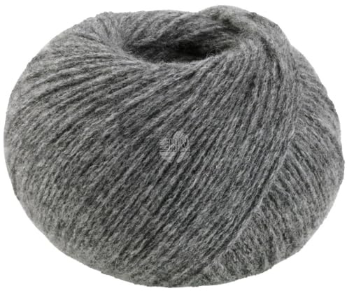 LANA GROSSA Cashmere Pure | Klassisch verzwirntes reines Kaschmirgarn | Handstrickgarn aus 100% Kaschmir | 25g Wolle zum Stricken & Häkeln | 115m Garn FB 6