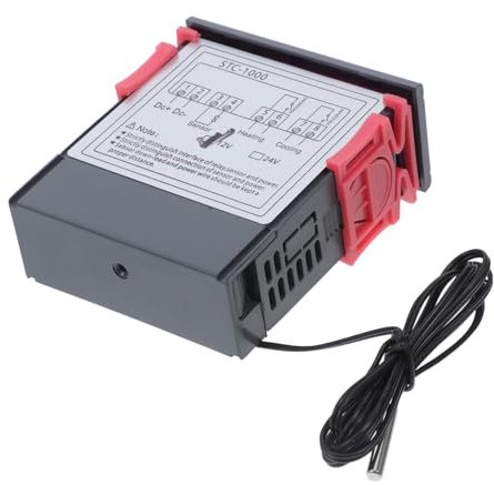 DECOMELODY 12v Termostato Digitale Regolatore Di Temperatura Con Display Lcd Per Frigorifero e Macchine Per Di Mare Sicuro e Facile Da Usare